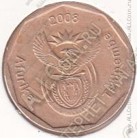 29-170 Южная Африка 50 центов 2008г. КМ # 443 сталь покрытая бронзой 5,0гр. 22мм