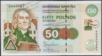 Шотландия 50 фунтов 2001г. P.229B - UNC