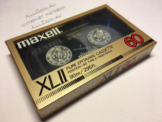 Аудио Кассета MAXELL XL II 60 TYPE II 1987 год. / Япония / Новая. Запечатанная. Из Блока.