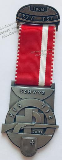 #469 Швейцария спорт Медаль Знаки. 2009 год.