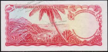 Восточные Карибы 1 доллар 1965г. P.13a - VF+ - Восточные Карибы 1 доллар 1965г. P.13a - VF+