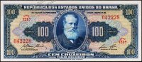 Банкнота Бразилия 100 крузейро 1955-59 года. P.153d - UNC