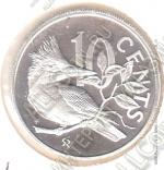  5-89	Британские Виргинские Острова 10 центов 1978г. КМ #18 PROOF серебро 6,4 гр.