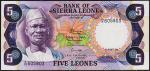 Сьерра-Леоне 5 леоне 04.08.1984г. P.7f -  UNC