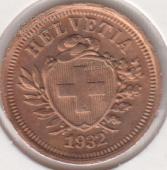 27-116 Швейцария 1 раппен 1932г.  - 27-116 Швейцария 1 раппен 1932г. 