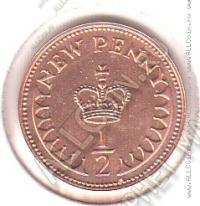 6-115 Великобритания 1/2 нового пенни 1979 г. KM# 914 Бронза 1,78 гр. 17,14 мм.