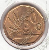 15-56 Южная Африка 50 центов 1994г. КМ # 137 UNC сталь покрытая бронзой 5,0гр. 22мм