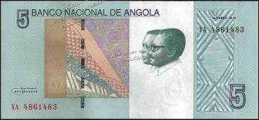 Ангола 5 кванза 2012(17)г. P.NEW - UNC - Ангола 5 кванза 2012(17)г. P.NEW - UNC