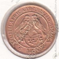 29-109 Южная Африка 1/4 пенни 1943г КМ # 23 бронза 2,84гр. 20мм 