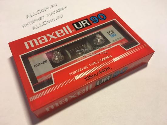 Аудио Кассета MAXELL UR 90 1986 год. / Южная Корея / Новая. Запечатанная. Из Блока.