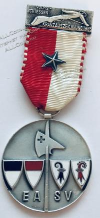 #470 Швейцария спорт Медаль Знаки. 1958 год.