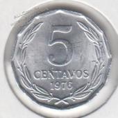  Чили 5 сентаво 1976г. КМ#204а UNC Алюминий 1,5гр. 21,6мм (арт26) -  Чили 5 сентаво 1976г. КМ#204а UNC Алюминий 1,5гр. 21,6мм (арт26)