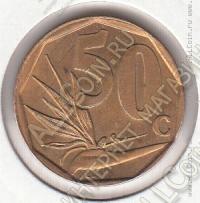 15-57 Южная Африка 50 центов 1996г. КМ # 163 UNC сталь покрытая бронзой 5,0гр. 22мм