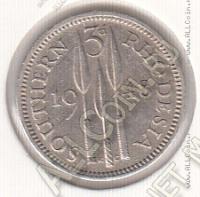 25-99 Южная Родезия 3 пенса 1948г. КМ # 20 медно-никелевая 1,41гр.16мм 