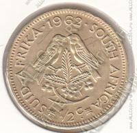 30-30 Южная Африка 1/2 цента 1962г. КМ # 56 латунь  5,6гр.