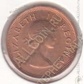 29-110 Южная Африка 1/4 пенни 1953г КМ # 44 бронза 2,8гр.  - 29-110 Южная Африка 1/4 пенни 1953г КМ # 44 бронза 2,8гр. 
