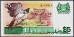 Сингапур 5 долларов 1976г. P.10 UNC