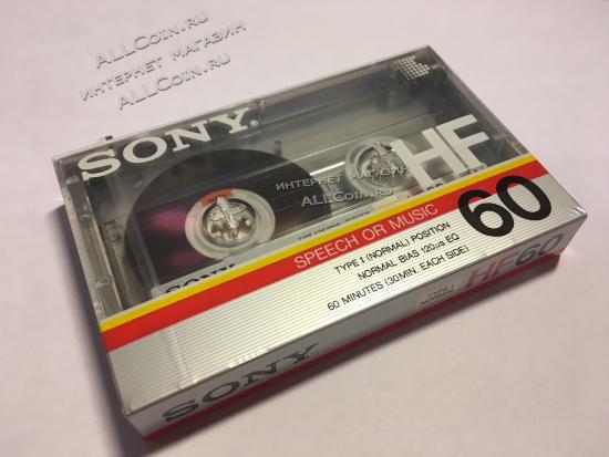 Аудио Кассета SONY HF 60 1986г. / Мексика / Новая. Запечатанная. Из Блока.