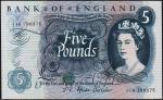 Великобритания 5 фунтов 1966-70г. Р.375в - UNC