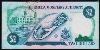 Бермуды 2 доллара 1997г. P.40A.в - UNC - Бермуды 2 доллара 1997г. P.40A.в - UNC