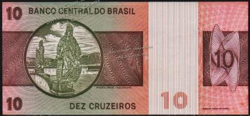 Бразилия 10 крузейро 1980г. Р.193e - UNC - Бразилия 10 крузейро 1980г. Р.193e - UNC