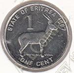 3-132 Эритрея 1 цент 1997 г. KM# 43 UNC Никель 2,2 гр. 17,0 мм.