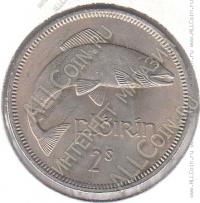6-176 Ирландия 1 флорин 1966 г.  KM# 15a Медь-Никель 11,31 гр. 28,5 мм.