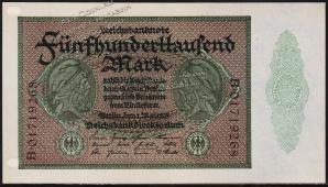 Германия 500000 марок 1923г. P.88 UNC - Германия 500000 марок 1923г. P.88 UNC