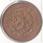 10-87 Мексика 50 сентаво 1956г. КМ # 450 бронза 14,0гр. 33мм