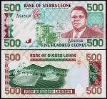 Сьерра-Леоне 500 леоне 1991г. P.19 UNC