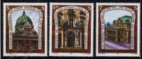 Австрия 3 марки п/с 1993г. №1913-15** Архитектура