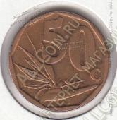 15-58 Южная Африка 50 центов 2008г. КМ # 443 сталь покрытая бронзой 5,0гр. 22мм - 15-58 Южная Африка 50 центов 2008г. КМ # 443 сталь покрытая бронзой 5,0гр. 22мм