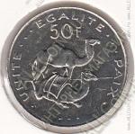 24-139 Джибути 50 франков 2010г. UNC