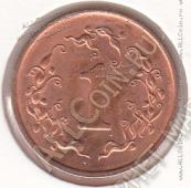 33-159 Зимбабве 1 цент 1997г. КМ # 1а сталь покрытая медью 2,98гр. 18,45мм - 33-159 Зимбабве 1 цент 1997г. КМ # 1а сталь покрытая медью 2,98гр. 18,45мм