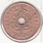 9-45 Южная Родезия 1 пенни 1949г. КМ #25 бронза 