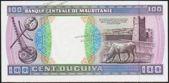 Мавритания 100 угйя 2001г. P.4j - UNC - Мавритания 100 угйя 2001г. P.4j - UNC