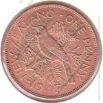 2-45 Новая Зеландия 1 пенни 1947 г. KM#13 