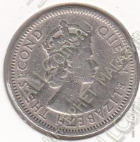 3-133 Британские Карибские территории 25 центов 1955 г. KM# 6 Медь-Никель 6,51 гр. 24,0 мм.