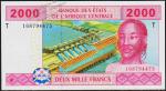 Конго 2000 франков 2002г. P.108Т - UNC