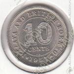 15-158 Малайя и Борнео 10 центов 1957г. КМ # 2 KN UNC медно-никелевая 2,83гр. 19,мм
