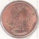 24-140 Гамбия 1 пенни 1966г. КМ # 1 бронза 25,5мм