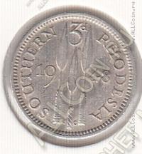 25-101 Южная Родезия 3 пенса 1948г. КМ # 20 медно-никелевая 1,41гр.16мм 