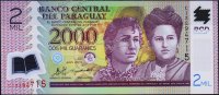 Банкнота Парагвай 2000 гуарани 2011 года. P.228с - UNC