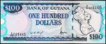 Банкнота Гайана 100 долларов 1999 года. P.31в - UNC