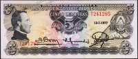 Банкнота Гондурас 5 лемпир 13.01.1977 года. P.59в(5) - UNC