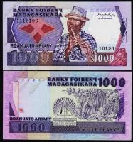 Мадагаскар 1.000 фр. (200 ариари) 1983-87г. P.68 UNC