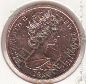 20-63 Новая Зеландия 2 цента 1984г. КМ # 32.1 бронза 4,14гр. 21,08мм - 20-63 Новая Зеландия 2 цента 1984г. КМ # 32.1 бронза 4,14гр. 21,08мм