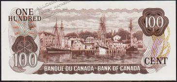 Канада 100 долларов 1975г. Р.91в - UNC  - Канада 100 долларов 1975г. Р.91в - UNC 