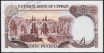 Кипр 1 фунт 1992г. P.53в(2) - UNC - Кипр 1 фунт 1992г. P.53в(2) - UNC
