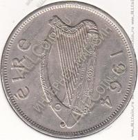 34-90 Ирландия 1/2 кроны 1964г. КМ # 16а медно-никелевая 14,16гр. 32,3мм